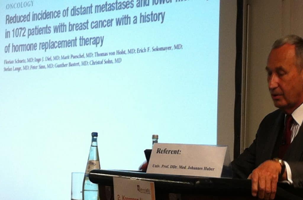Prof. DDr. Johannes Huber beim AntiAging-Kongress in München 2012